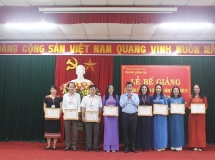 Bế giảng và trao bằng Tốt nghiệp lớp Trung cấp Lý luận Chính trị - Hành chính khóa 70, năm học 2019 - 2020